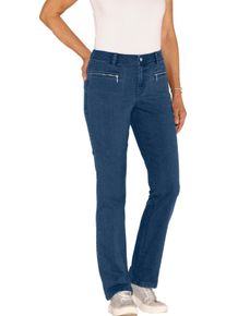 Damen Jeans mit Rei&szlig;verschluss-Taschen blue-stone-washed Gr&ouml;&szlig;e 28