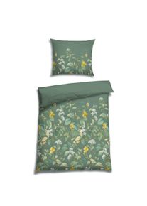 Bettw&auml;sche Florella "Alicee pfau Soft-Touch Satin, 50% Baumwolle, 50% Viskose", pfau, B/L: 140cm x 200cm, 1 Stk., 1 Stk., Satin, B/L: 70cm x 90cm, Satin, Obermaterial: 50% Baumwolle CO. 50% Viskose CV. Obermaterial: 50% Baumwolle CO. 50% Viskose CV., Bettw&auml;sche, Bettw&auml;sche