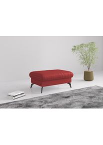 Sit & More Polsterhocker SIT & MORE "Morris", rot (feuerrot), B:103cm H:44cm T:69cm, Hocker, Polsterhocker, mit praktischen Stauraum