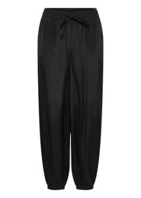 Stoffhose Kaffe "Casual Hose KAbella", Damen, Gr. 34, N-Gr, schwarz (schwarz deep), Obermaterial: 50% Viskose LENZING ECOVERO CV LenzEcov. 50% Viskose CV., Hosen Stoffhose
