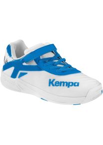 Hallenschuh Kempa "Hallen-Sport-Schuhe Wing 2.0 Jr", Jungen, Gr. 34, wei&szlig;, deep blau, Obermaterial: 100% Textilmaterial TEXMAT., Schuhe Hallenschuh