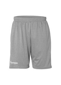 Shorts Kempa "Shorts Performance", Herren, Gr. XXL, US, grau (schwarz grau melange), Obermaterial: 100% Polyester Pol. recyc.., Hosen Shorts