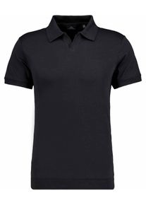 T-Shirt Ragman, Herren, Gr. L, schwarz, Piqu&eacute;, Baumwolle, regular fit, Rundhals, Shirts T-Shirt