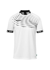 Trainingsshirt Kempa "Trainings-T-Shirt WAVE 26 Kids", Damen, Gr. 164, wei&szlig;, grau, Obermaterial: 100% Polyester Pol. recyc.., Shirts Trainingsshirt
