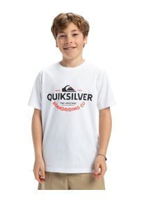 T-Shirt Quiksilver "Ev Typed Out", Jungen, Gr. 12(148-156cm), wei&szlig;, Obermaterial: 100% Baumwolle., Shirts T-Shirt