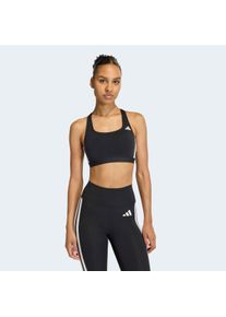 Sport-BH adidas Performance "OPTIME ESSENTIALS WORKOUT 3-STREIFEN MEDIUM SUPPORT BH", Damen, Gr. XL, N-Gr, schwarz, wei&szlig;, Obermaterial: 85% Polyester, 15% Elasthan, BHs Sport-BH