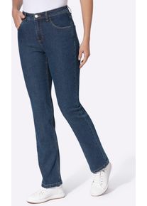 Bequeme Jeans Classic Basics, Damen, Gr. 56, Normalgr&ouml;&szlig;en, blau, stone, washed, 81% Baumwolle, 17% Polyester, 2% Elasthan, unifarben, lang, Jeans Bequeme Jeans