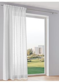 Gardine HEINE HOME Gr. 7, wei&szlig;, B:290cm H:225cm, Polyester, Gardinen, Gardine