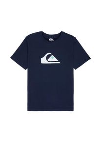 T-Shirt Quiksilver "Comp Logo", Jungen, Gr. 12(148-156cm), blau (navy blazer), Obermaterial: 100% Baumwolle;, Shirts T-Shirt