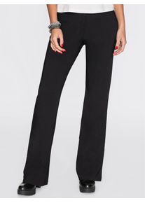 Webhose Inspirationen, Damen, Gr. 44, Normalgr&ouml;&szlig;en, schwarz, 63% Polyester, 33% Viskose, 4% Elasthan, unifarben, Hosen Webhose
