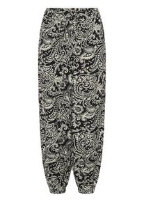 Stoffhose Kaffe "Casual Hose KAbella", Damen, Gr. 46, N-Gr, schwarz chalk paisley, Obermaterial: 50% Viskose LENZING ECOVERO CV LenzEcov. 50% Viskose CV., Hosen Stoffhose
