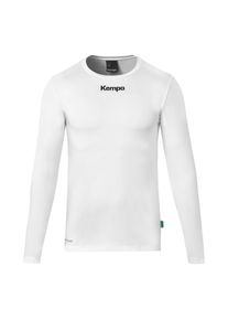 Kompressionsshirt Kempa "Baselayer Attitude Kids", M&auml;dchen, Gr. 164, wei&szlig;, Obermaterial: 88% Polyester Pol. recyc.. 12% Elasthan EL., Shirts Kompressionsshirt