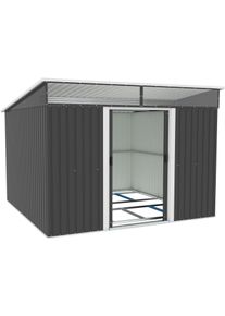 Ger&auml;tehaus Konifera "Gartenhaus Salamanca Patio", anthrazit, beige, Metall, Ger&auml;teh&auml;user, Ger&auml;tehaus, wetterfest und langlebig, nahezu wartungsfrei