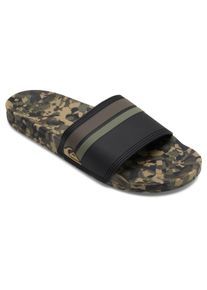 Sandale Quiksilver "Rivi Slide", Herren, Gr. 7(40), gr&uuml;n (gr&uuml;n 2), Obermaterial: Synthetikmaterial / Futter: Textil / Au&szlig;ensohle: Gummi;, Schuhe Sandale