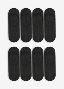 Fantasmini con materiale rinfrescante (pacco da 8 paia), Nero, Taglia 43-46, bonprix
