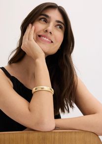 Braccialetto elasticizzato in metallo, Oro, Taglia Onesize, bonprix