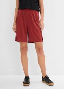 Bermuda con elastico in vita in misto viscosa morbido, Rosso, Taglia 46/48 (M), bonprix