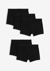 Boxer aderenti (pacco da 5), Nero, Taglia 7 (XL), bonprix