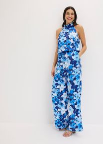 Tuta in satin lucido, Blu, Taglia 48, bonprix