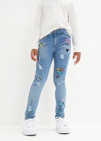 Jeans skinny vita media, Blu, Taglia 152, bonprix