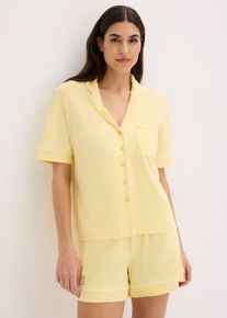 Pigiama estivo in misto viscosa morbido, Giallo, Taglia 50/52 (L), bonprix