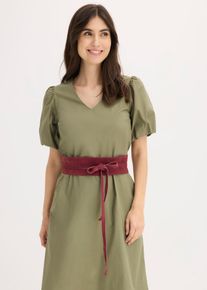 Cintura in pelle da annodare, Rosso, Taglia 95, bonprix