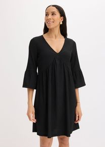Abito tunica in jersey, Nero, Taglia 58/60 (XXL), bonprix