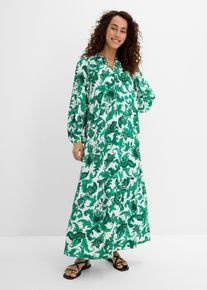 Abito tunica in viscosa fluida, Verde, Taglia 48, bonprix