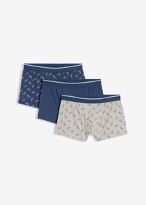 Boxer aderenti (pacco da 3), Blu, Taglia 6 (L), bonprix
