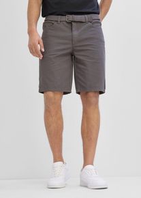 Bermuda elasticizzati con elastico in vita e cintura regular fit, Grigio, Taglia 48, bonprix
