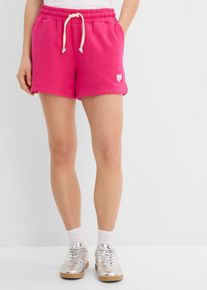 Shorts in felpa di puro cotone biologico, Fucsia, Taglia 58/60 (XXL), bonprix