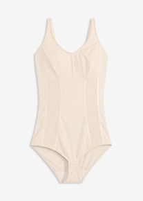Body senza ferretto con effetto modellante forte, Beige, Taglia 46, bonprix
