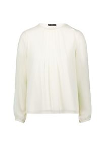 Klassische Bluse Zero "Blusenshirt mit transparenten &Auml;rmeln", Damen, Gr. 36, wei&szlig; (sanftes wei&szlig;), Obermaterial: 100% Polyester Pol. recyc.., Blusen Klassische Bluse