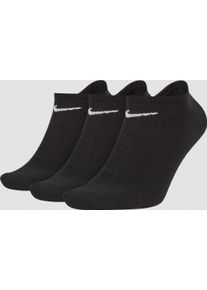 Funktionssocken Nike "U NK LTWT NS 3PR-VALUE 108", Damen, Gr. XL (46/50), schwarz, wei&szlig;, Obermaterial: 83% Baumwolle, 16% Nylon, 1% Elasthan, Socken Funktionssocken, f&uuml;r Workout und Freizeit, weiches, elastisches Garn