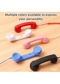 New Phone Handset with Microphone Type-C Telephone Style Telephone Handset Tangle Free Wire Handheld Cell Phone Receiver
