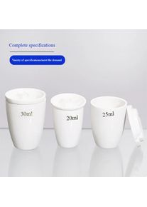 Volatile crucible 20ml ceramic crucible 25ml laboratory porcelain crucible 30ml chemical ceramic ash crucible