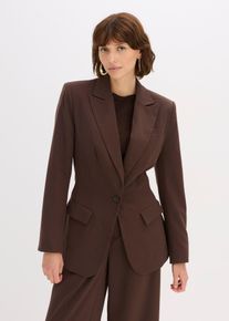 bonprix Blazer, braun, Gr.36, Blazer mit Formgebenden N&auml;hten und Taschen
