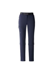 Zip-off-Hose LPO "Da-Zip-Off-Hose &ndash; Coralie", Damen, Gr. 36/38 (M), Normalgr&ouml;&szlig;en, blau (graystone), Web, 92% Nylon.8% Elasthan, regular fit kn&ouml;chellang, Hosen Zip-off-Hose, Komfortbund