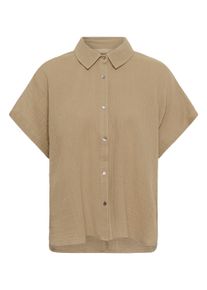 Hemdbluse Culture "Hemd CUmyra", Damen, Gr. XS, beige (dune), Obermaterial: 100% Baumwolle CO., Blusen Hemdbluse