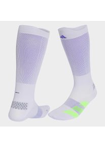 Funktionssocken adidas Performance "ADIZERO RUNNING, WADENLANG", Damen, Gr. XL, frozen lila, solar lila, Obermaterial: 100% Polyamid, Socken Funktionssocken