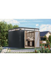 Ger&auml;tehaus Karibu "Titanium 3,5", schwarz (anthrazit), Metall, Ger&auml;teh&auml;user, Ger&auml;tehaus, Made in Germany
