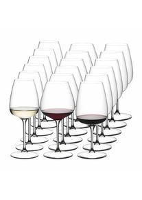 Gl&auml;ser-Set "Weingl&auml;ser-Set Grape 18er Set transparent", bunt (transparent), B:2cm H:2cm &Oslash;:10,3cm, Glas, RIEDEL THE WINE GLASS COMPANY, Trinkgef&auml;&szlig;e, Gl&auml;ser-Set, Sp&uuml;lmaschinengeeignet