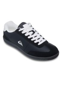 Sneaker Quiksilver "Sutton", Herren, Gr. 8(41), schwarz-wei&szlig; (schwarz), Obermaterial: 53% Leder, 46% Synthetik, 1% Textil / Futter: 100% Textil / Laufsohle: 100% Gummi;, Schuhe Sneaker