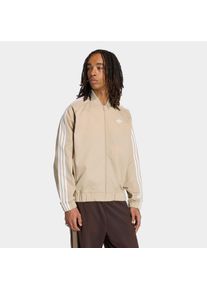 Tanktop adidas originals "SST ADICOLOR CLASSICS TRACK BAUMWOLLE TWILL", Herren, Gr. XL, beige (khaki three), Obermaterial: 65% Polyester, 35% Baumwolle, normal, Rundhals, Tops Tanktop