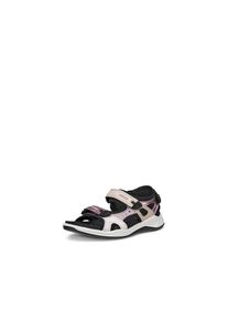 Riemchensandale Ecco "X-TRINSIC K", M&auml;dchen, Gr. 24, rosa (rosa multi), Leder, Textil, Schuhe Riemchensandale, Outdoorsandale, Trekkingschuh, Sommerschuh mit Klett