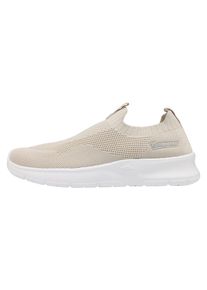 Sneaker Kangaroos "K-NJ Crush", Damen, Gr. 42, beige, wei&szlig;, Textil, Schuhe Sneaker, Schlupfschuh