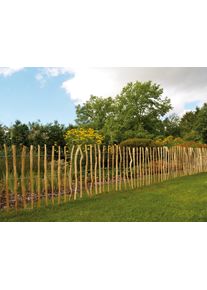 Staketenzaun Kiehn-Holz, beige (natur), H:90cm, Polyvinylchlorid (PVC), Zaunelemente, Staketenzaun, LxH: 500x90 cm