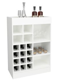 K&uuml;chenregal Vcm "K&uuml;chenschrank Kommode Flaschen Weinregal Esilo", wei&szlig;, B:70cm T:38cm, Schr&auml;nke, K&uuml;chenregal