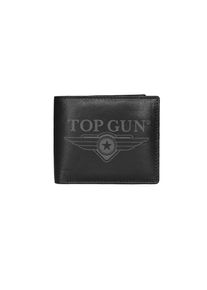 Geldb&ouml;rse Top Gun "Geldbeutel TG25024", Damen, schwarz, Obermaterial: 100% Lammleder LEL. Futter: 100% Baumwolle CO., Kleinlederwaren Geldb&ouml;rse