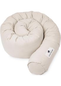 Julius Z&ouml;llner Nestchenschlange JULIUS Z&Ouml;LLNER "Musselin, sand", beige (sand), Obermaterial: 100% Baumwolle. F&uuml;llung: 100% Polyester, Bettnestchen, Nestchenschlange, Made in Germany